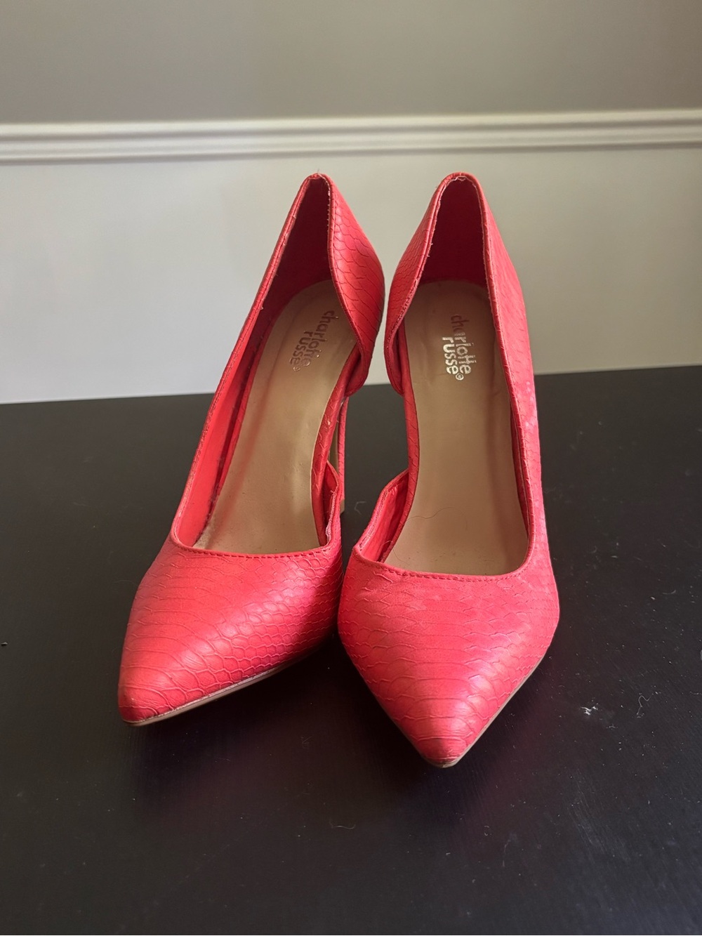 Charlotte Russe Red Pointed-Toe Women's Pumps Heels